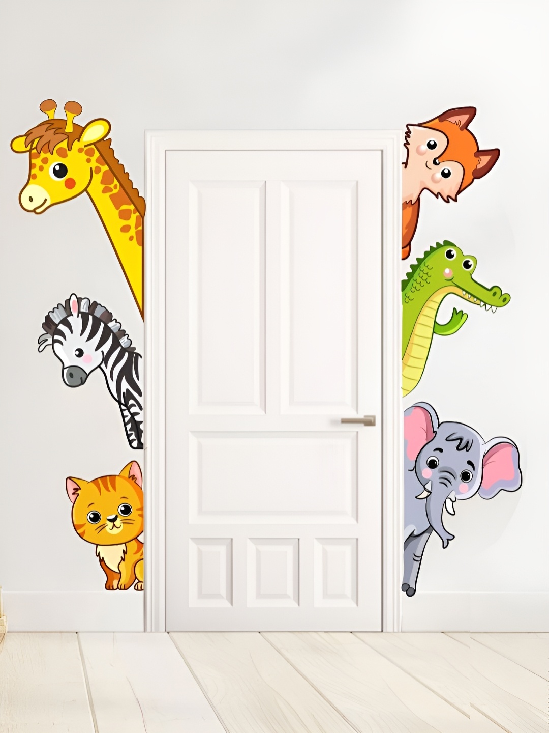 

My Kids Wall 6Pcs Black & Yellow UV Printed Wall Sticker Decals and Stickers