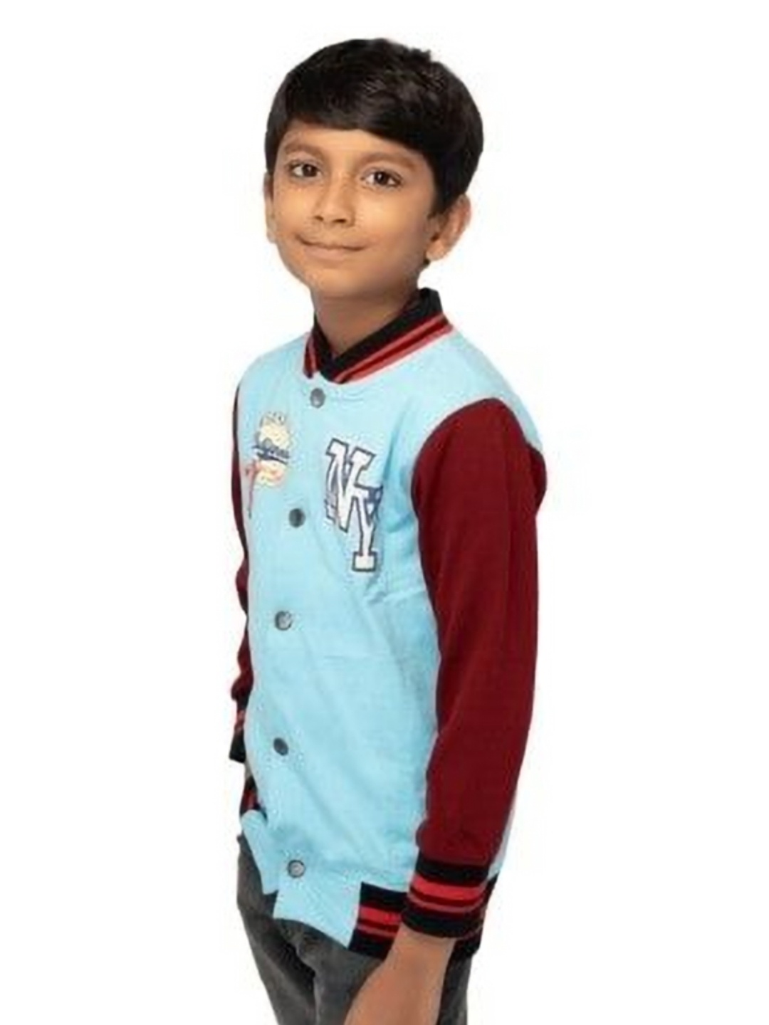 

BAESD Boys High Neck Pockets T-shirt, Blue
