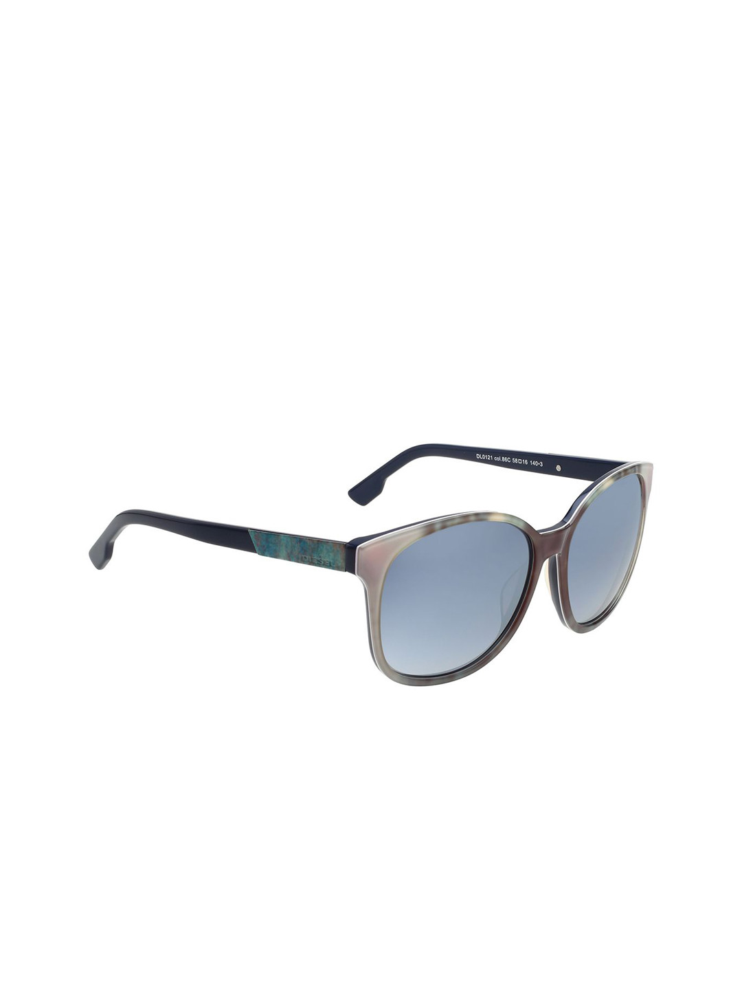 

DIESEL Women Oval Sunglasses with UV Protected Lens DL0121 86C 58 S, Grey
