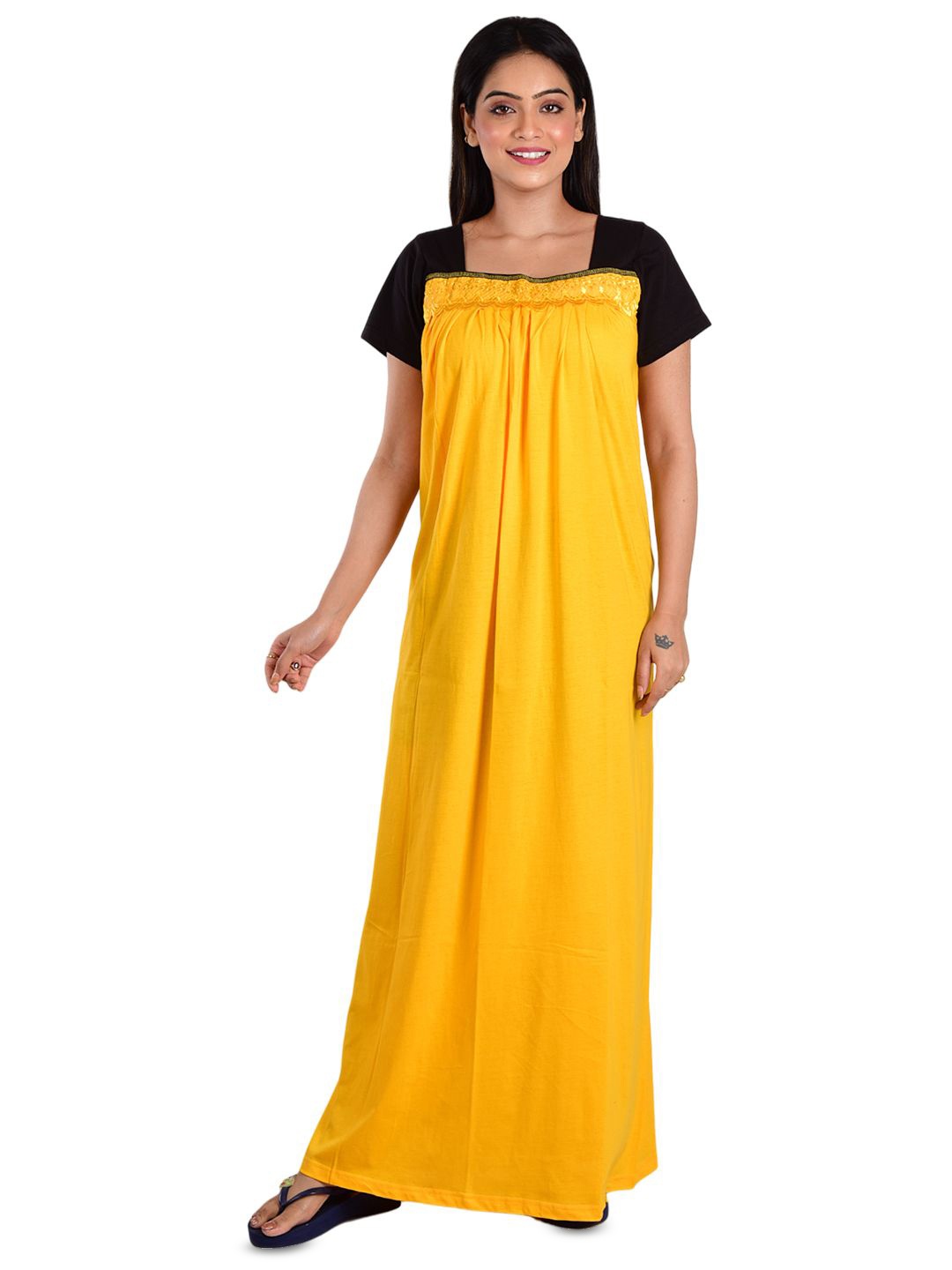 

DUI KONNA Everyday Maxi Nightdress, Yellow