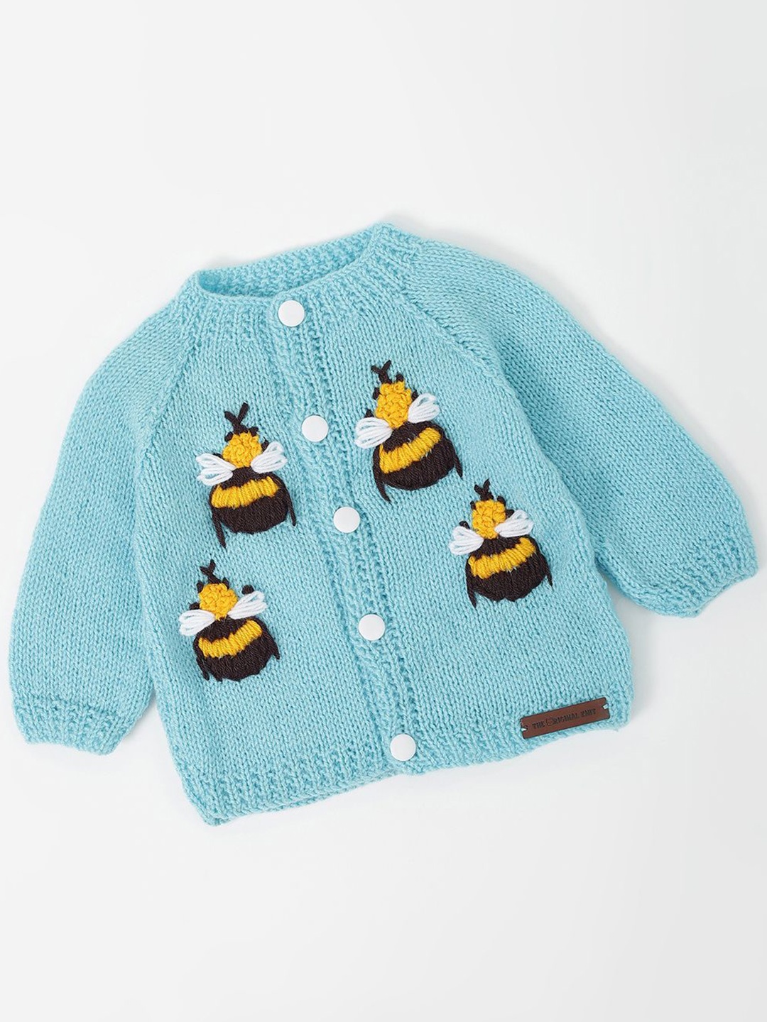 

The Original Knit Unisex Kids Floral Pullover, Blue