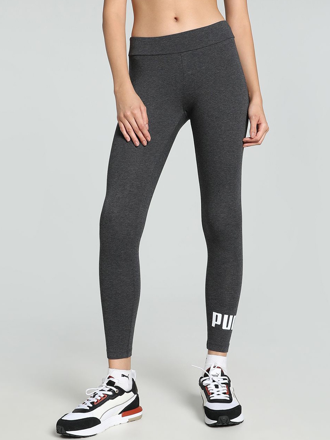 

Puma Logo Skinny Fit Leggings, Grey