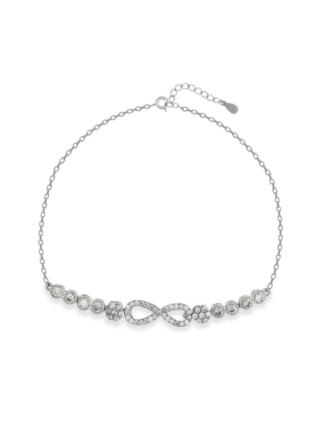 

De Flossy Silver Women Sterling Silver Wraparound Bracelet