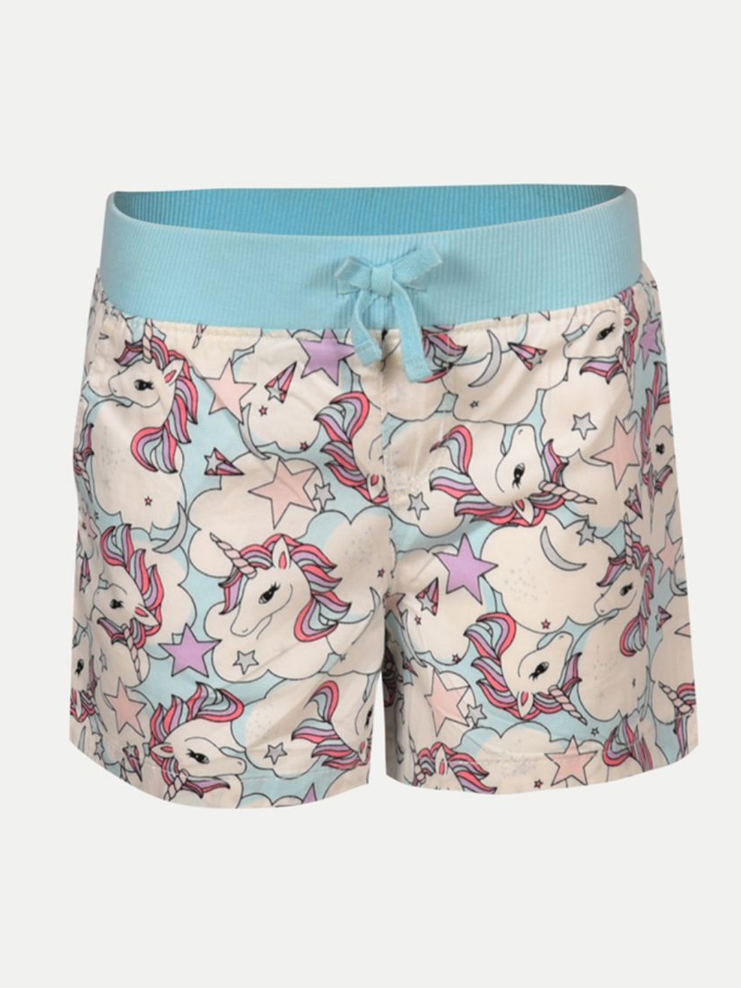 

BAESD Girls Floral Printed Shorts, Beige