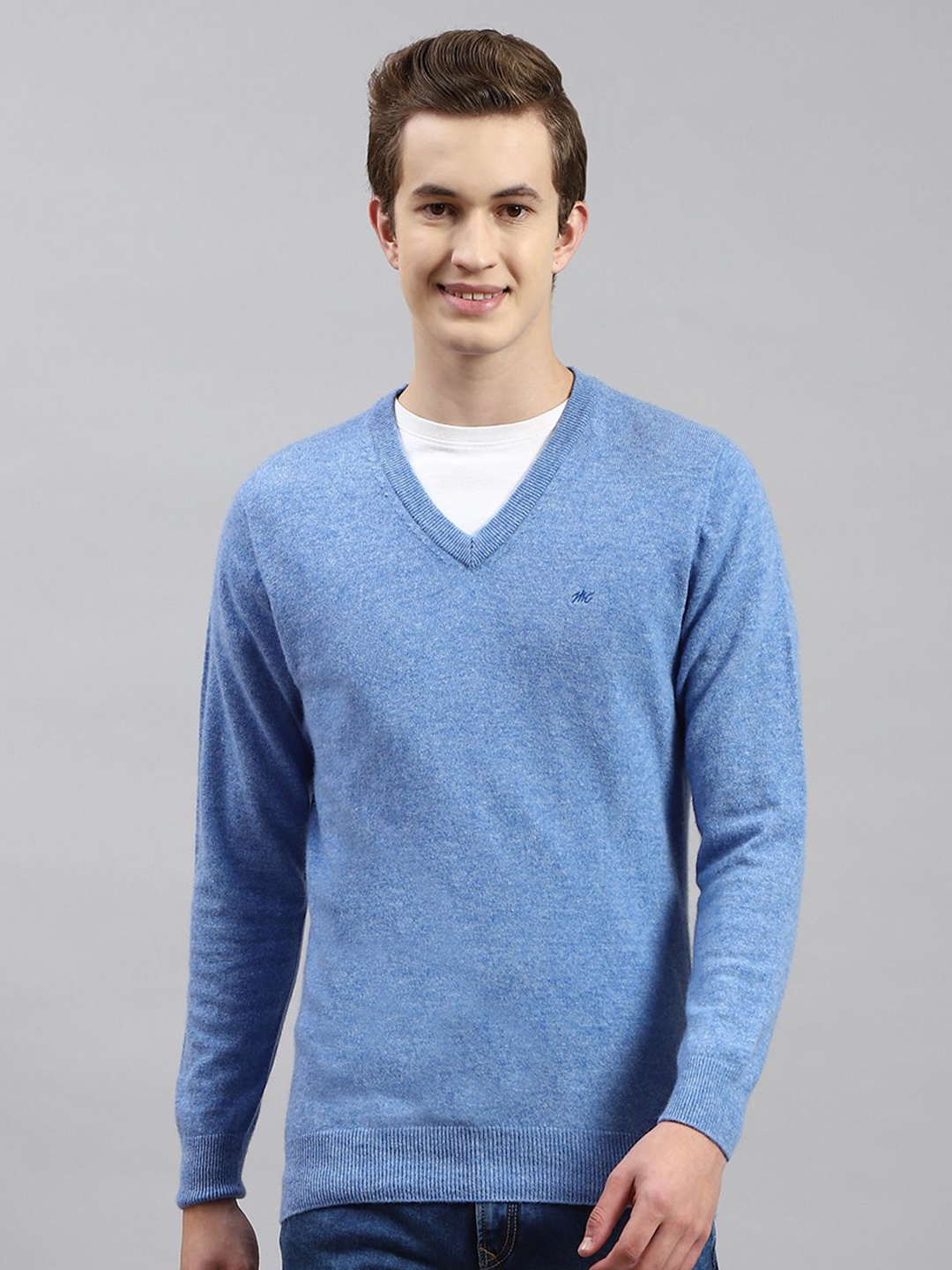 

Monte Carlo Men Woollen Pullover, Blue