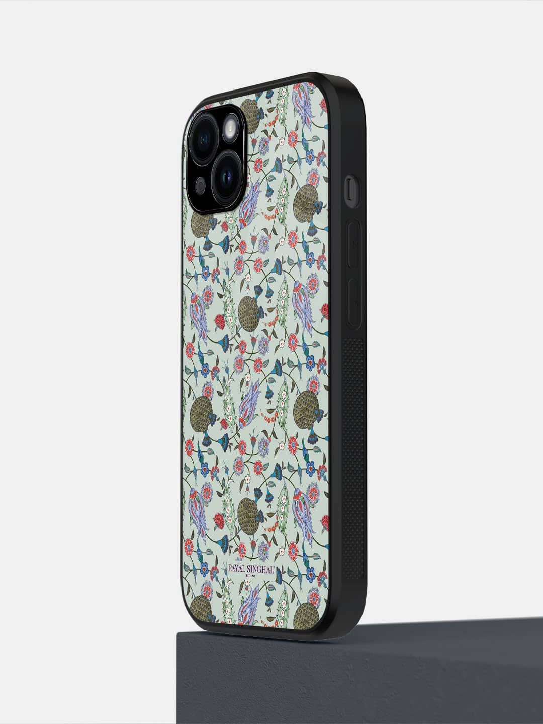 

macmerise Floral Printed iPhone 14 Plus Back Case Mobile Accessories, Green