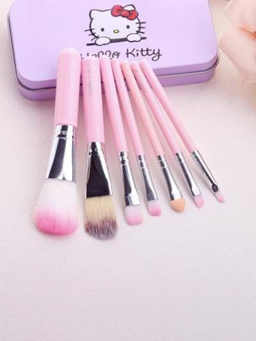 

Yoana Set Of 7 Beauty Soft Makeup Brushes, Pink