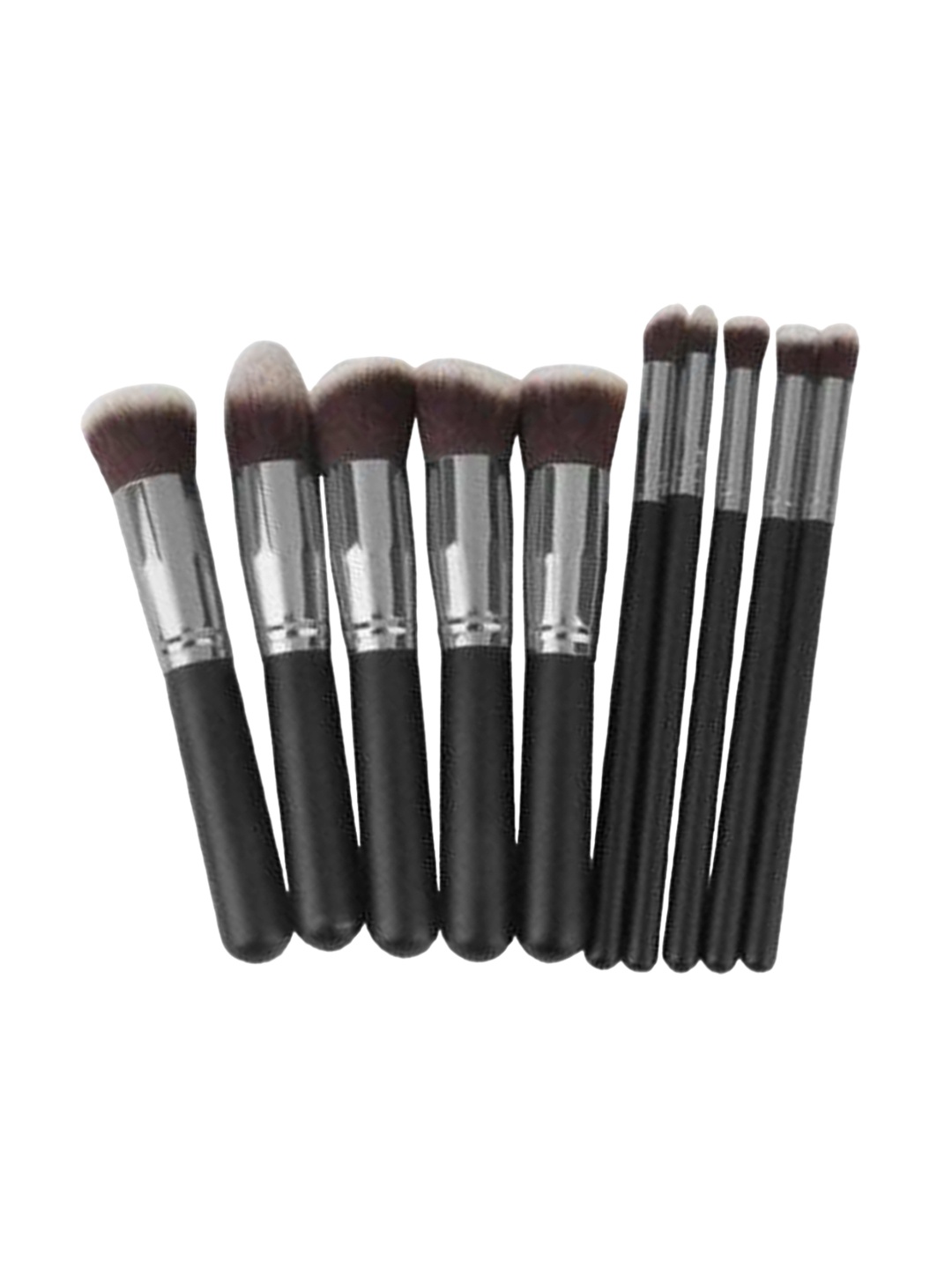 

Yoana Beauty Set Of 10 Makeup Brush Kit Kabuki Brushes set, Black