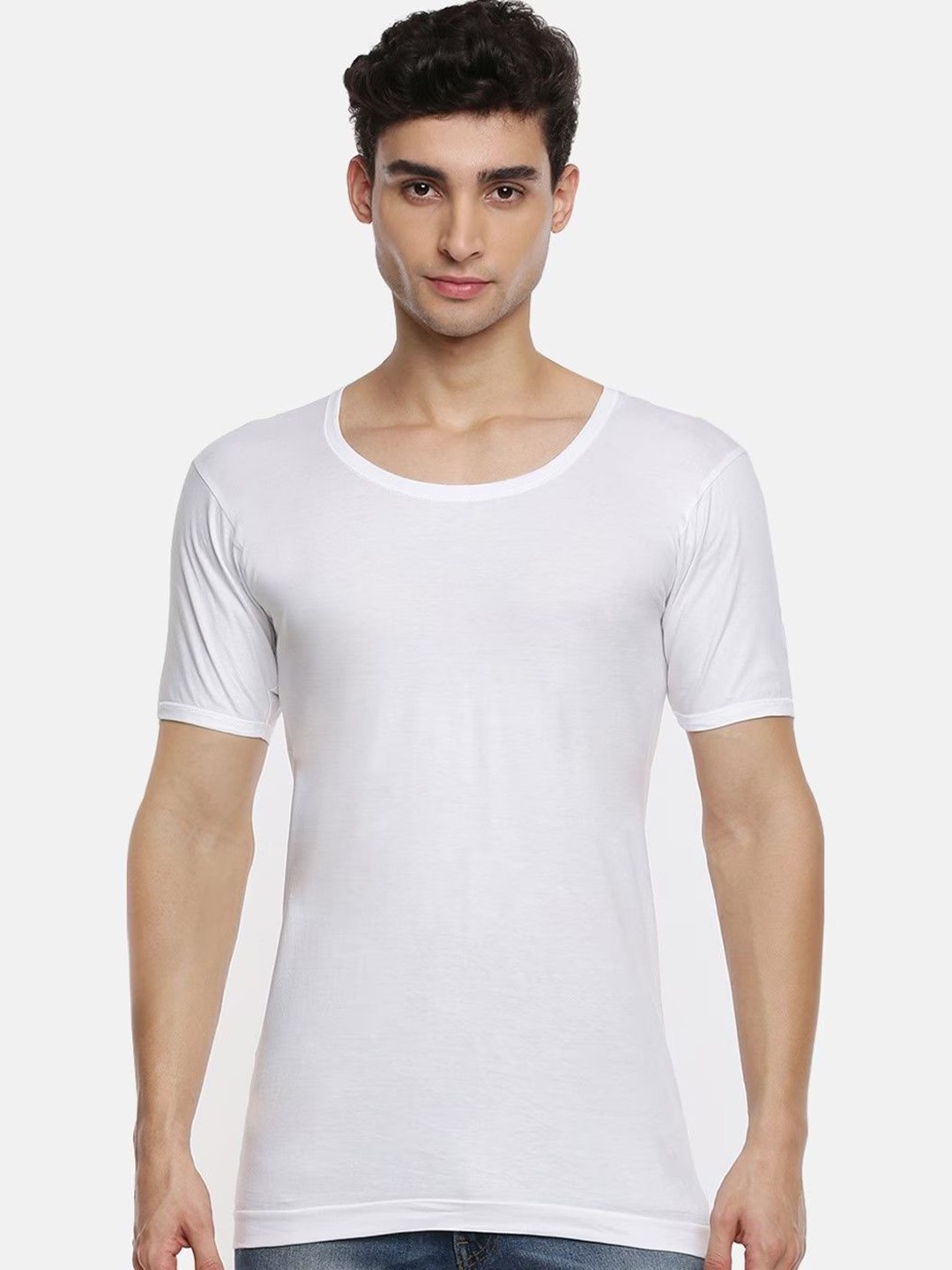 

Ramraj Pack Of 3 Cotton Undershirt Vests R1SukraRNS4Pcs, White
