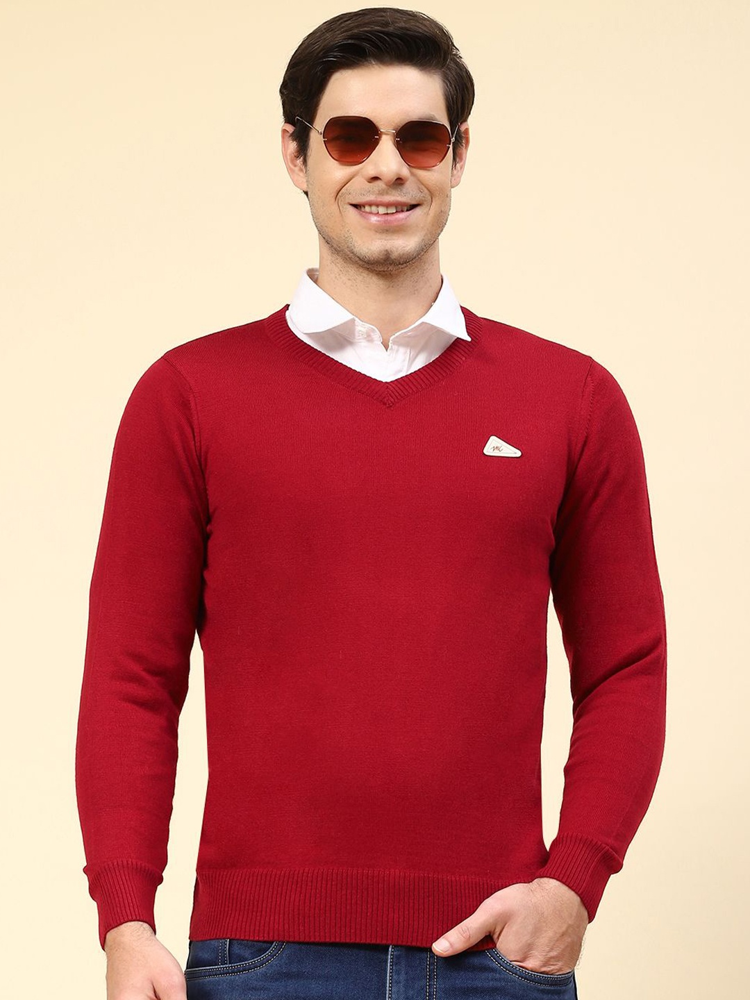 

Monte Carlo Men Woollen Pullover, Red