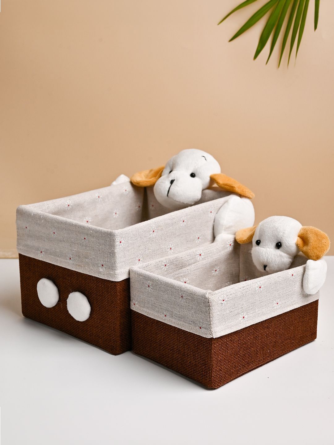 

MARKET99 Brown 2 Pieces Basket Organisers