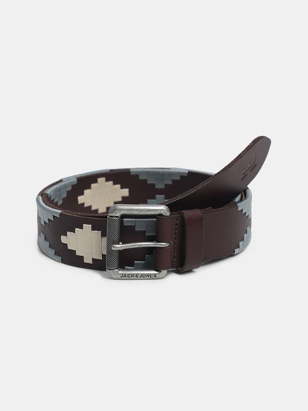 

Jack & Jones Men Leather Belt, Brown