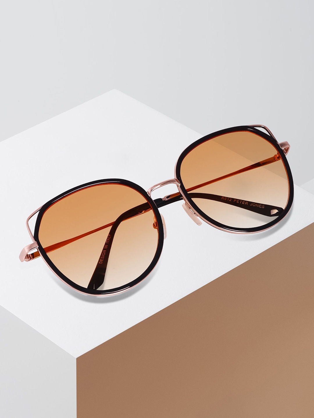

Peter Jones Eyewear Unisex Oversized Sunglasses with UV Protected Lens RDN12OG, Orange