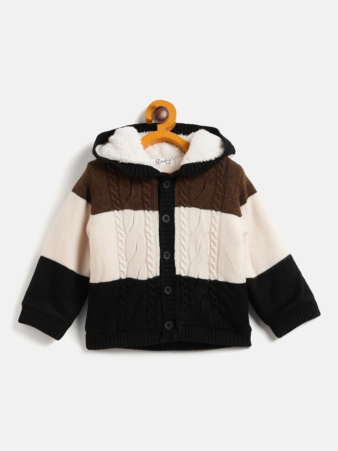 

JWAAQ Boys Striped Pullover, White