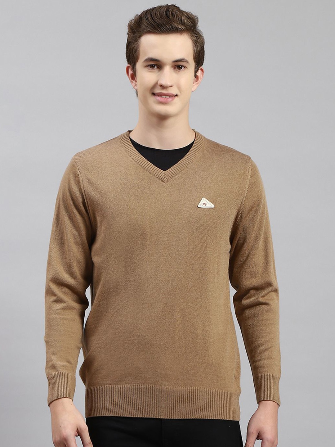 

Monte Carlo Men Woollen Pullover, Brown