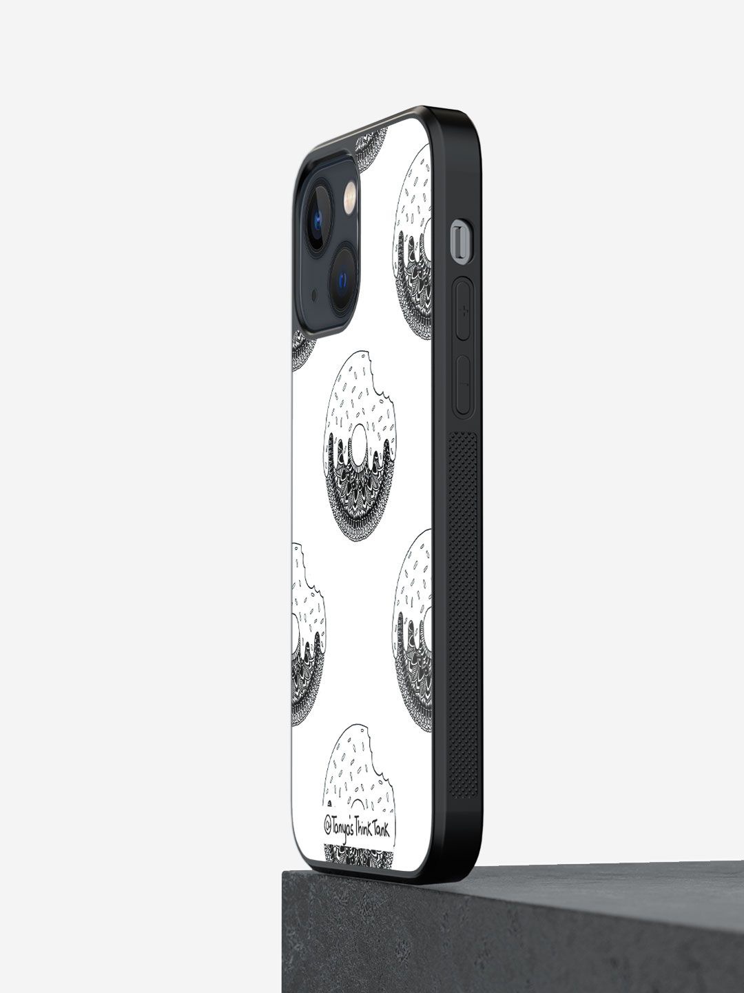 

macmerise Quirky Printed iPhone 13 Mini Back Case Mobile Accessories, White