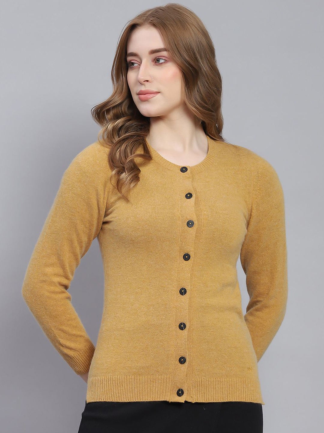 

Monte Carlo Women Woollen Cardigan, Brown