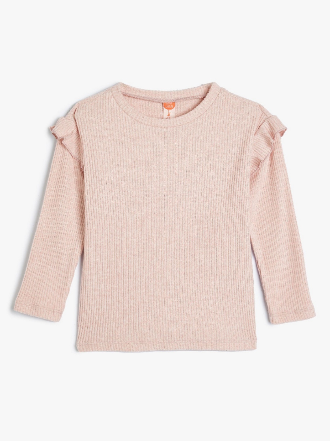 

Koton Girls Solid Round Neck T-Shirt, Pink