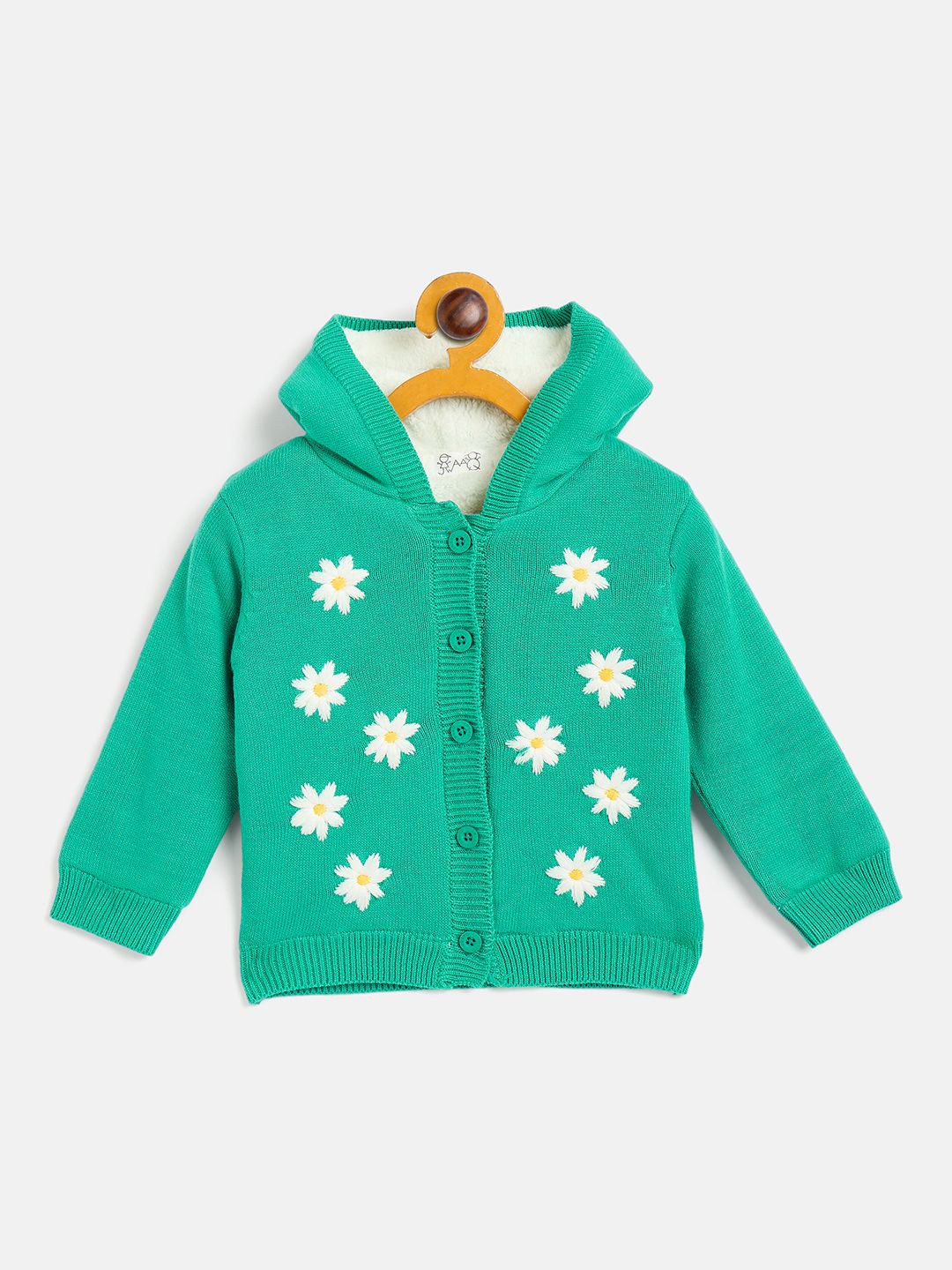 

JWAAQ Girls Floral Printed Cardigan, Green