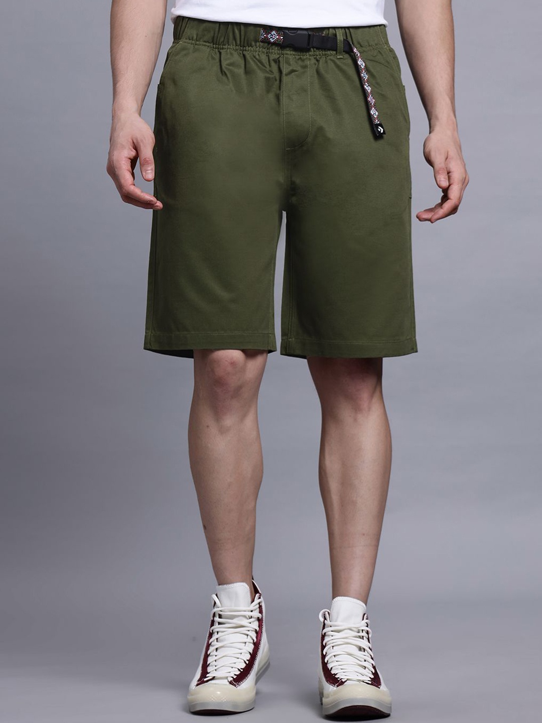 

Converse Men Elevated Lightweight Cargo Shorts, Olive