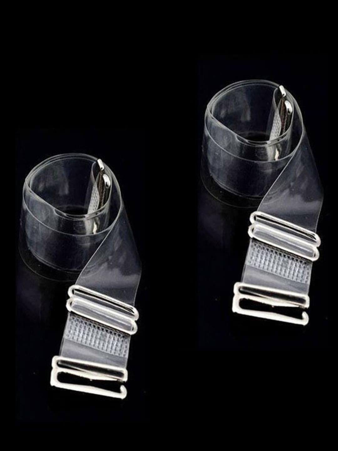 

Xivir Set of 2 Reusable Bra Straps and Extenders Lingerie accessories, Transparent