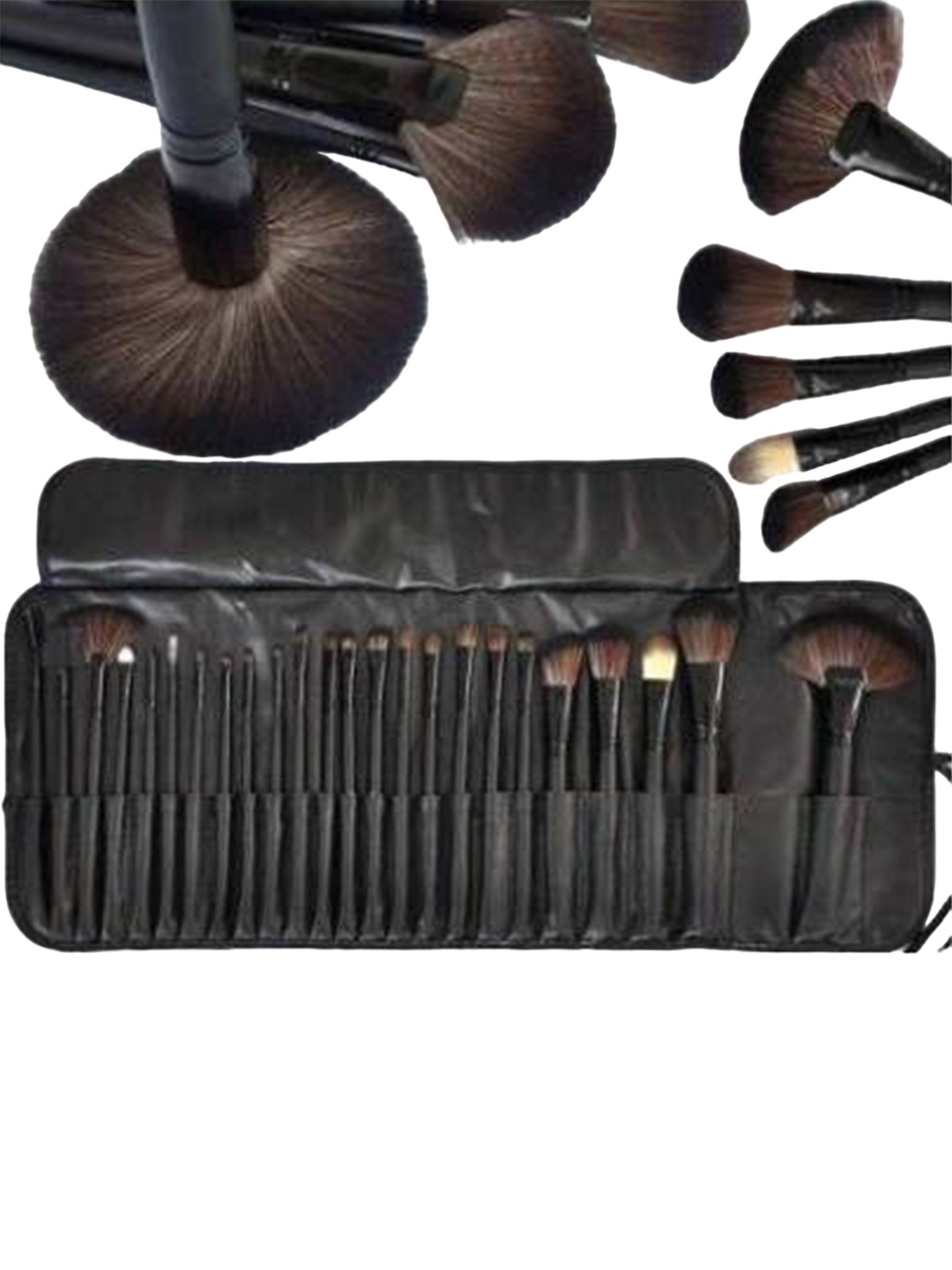 

Yoana Set Of 24 Cosmetic Makeup Brushes, Black