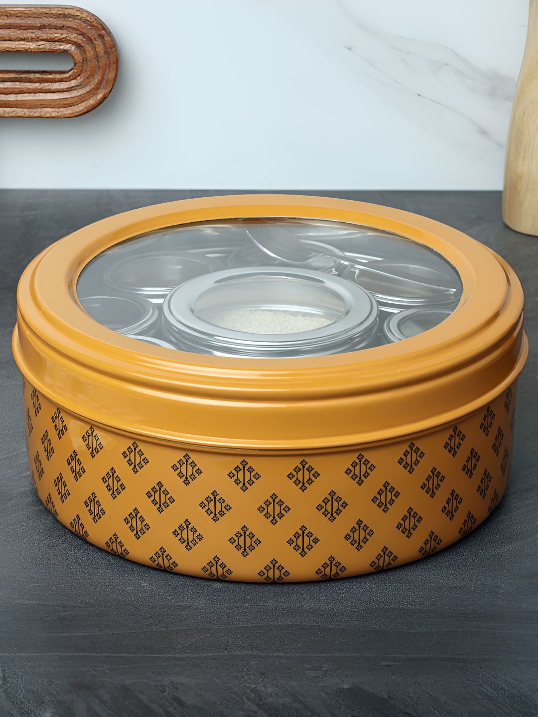

dudki Orange 9 in 1Stainless Steel Spice Box