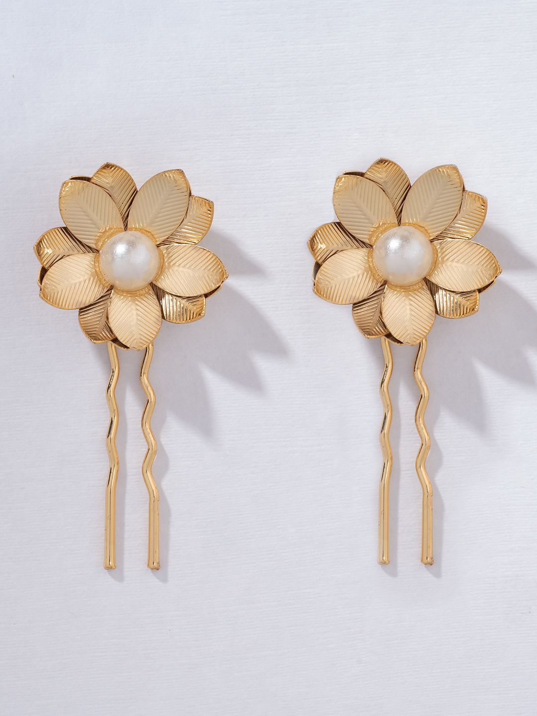 

HAIR DRAMA CO. Women Set of 2 U Pins, Gold