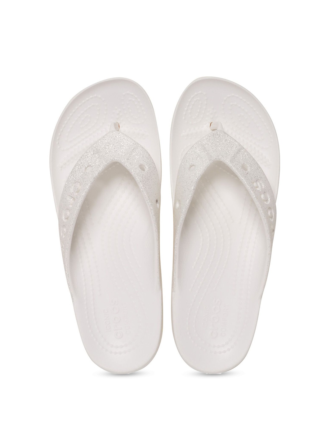 

Crocs Women Croslite Thong Flip-Flops, White