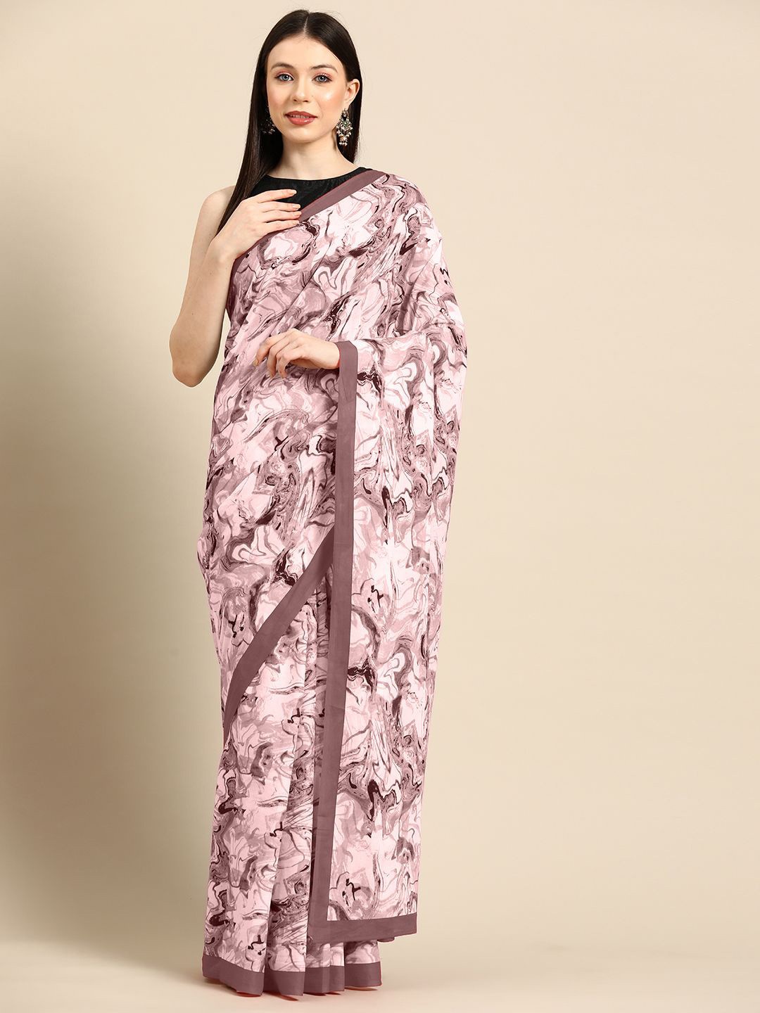 

BUTA BUTI Pure Cotton Saree, Mauve