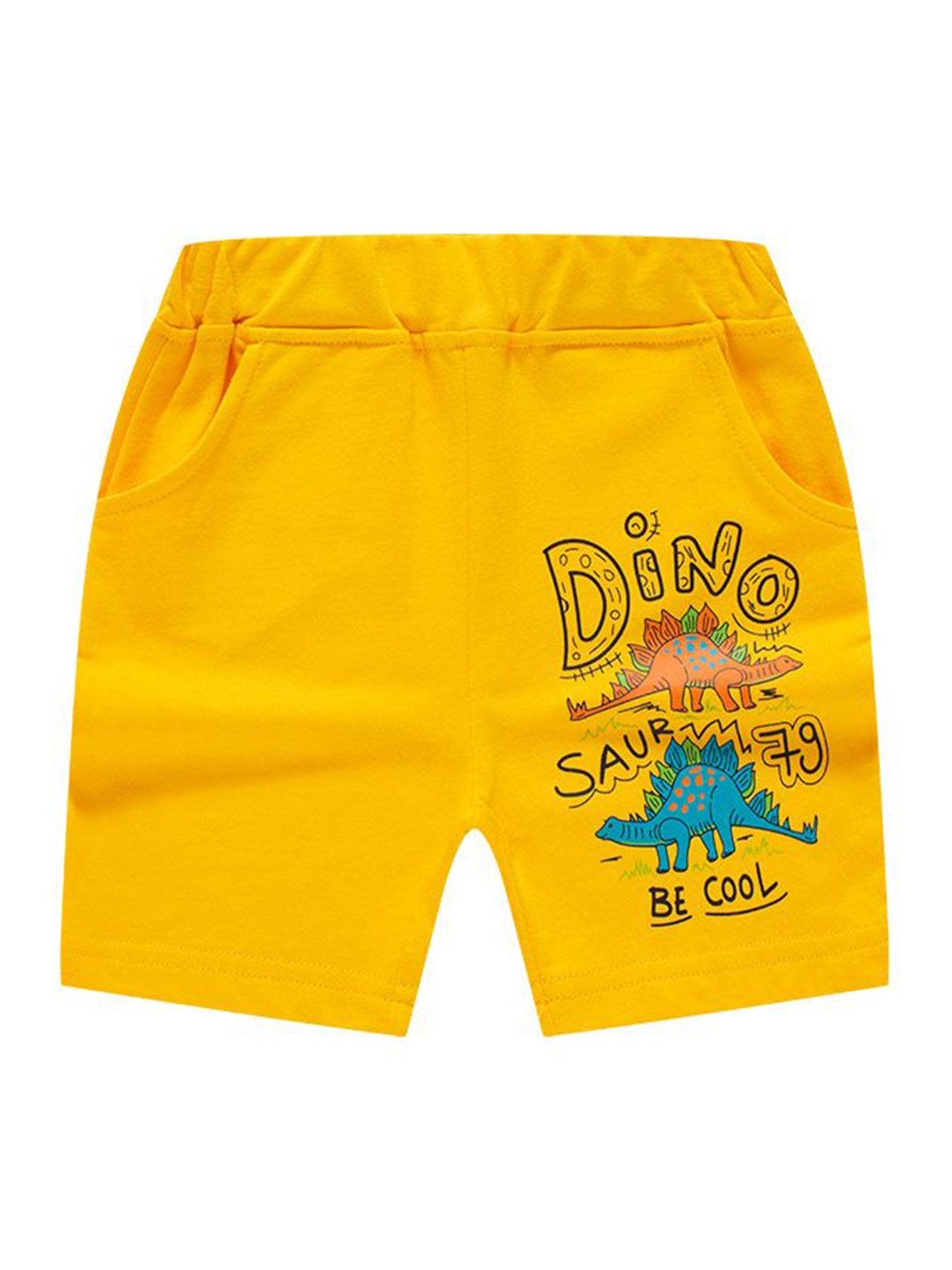 

StyleCast Unisex Kids Printed Mid-Rise Shorts, Yellow