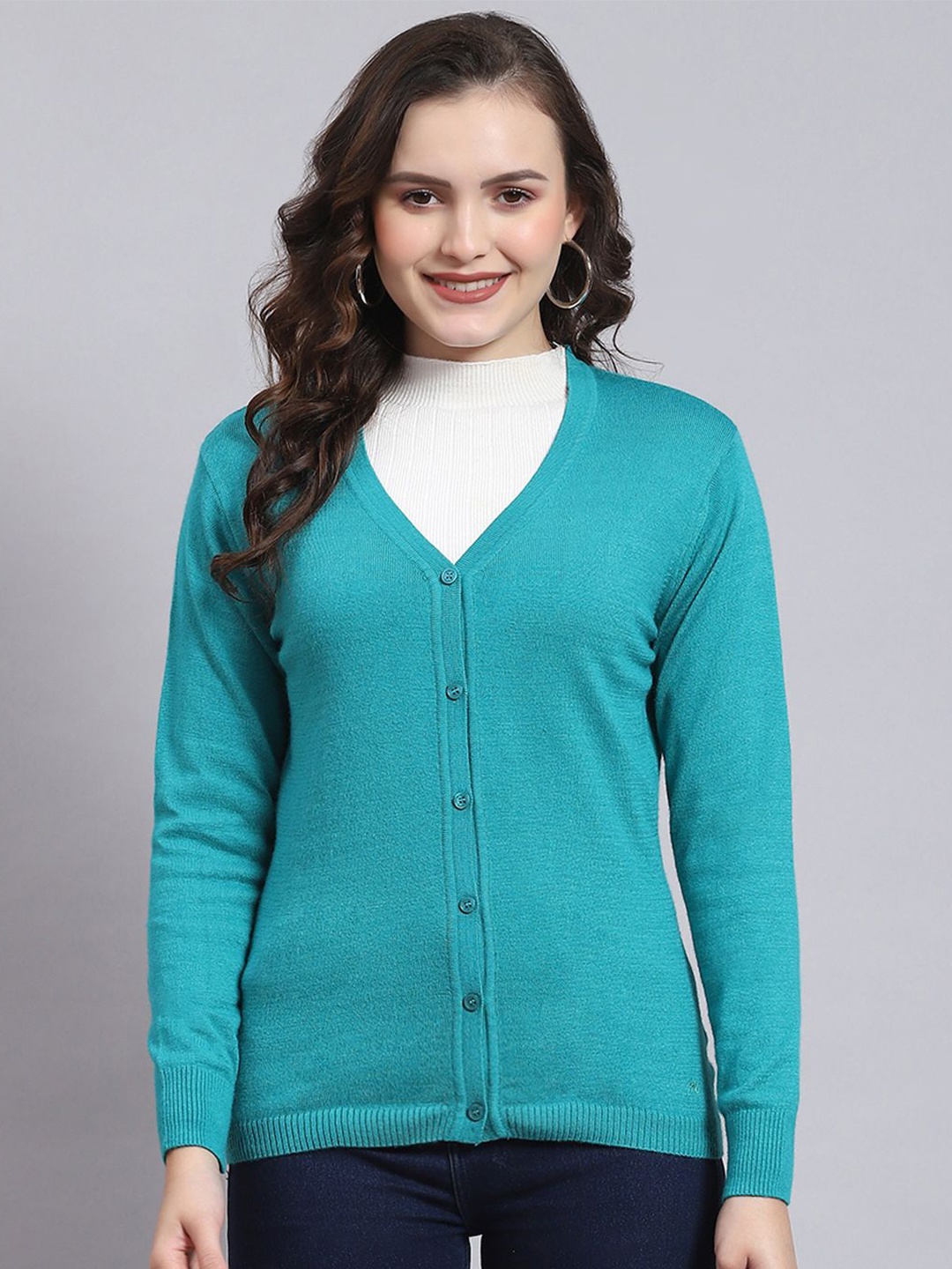 

Monte Carlo Women Cardigan, Turquoise blue