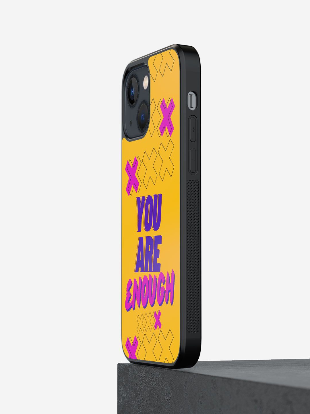 

macmerise Typography Printed iPhone 13 Mini Back Case Mobile Accessories, Yellow