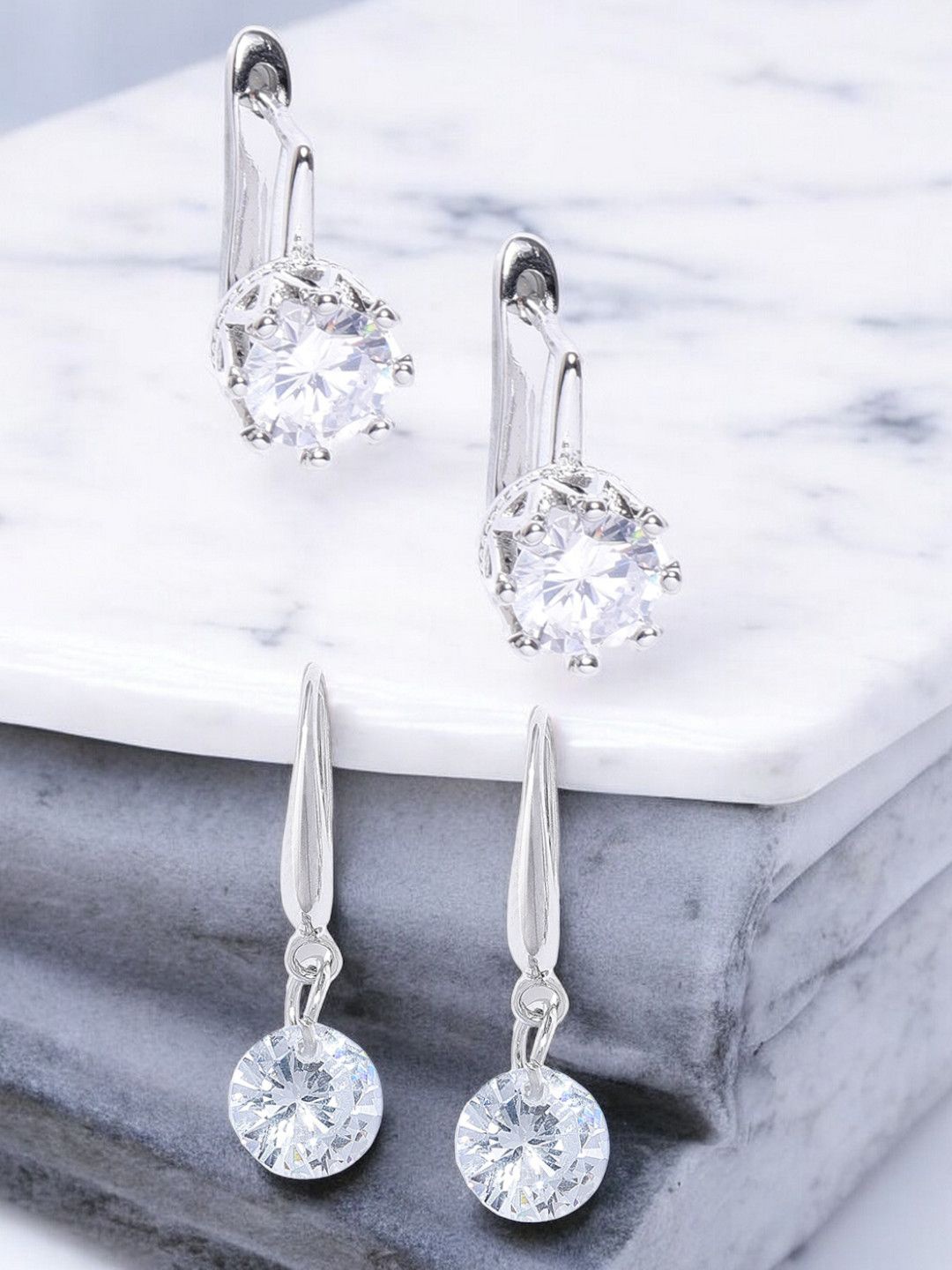 

fabula Contemporary Hoop Earrings, Silver