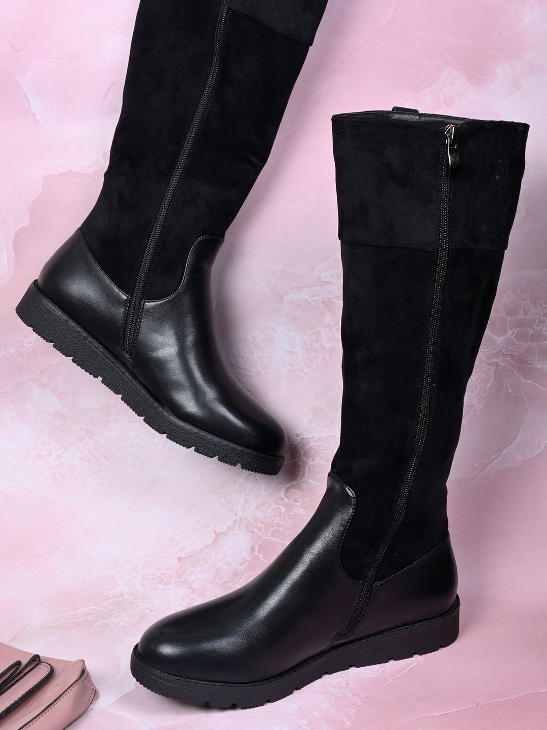 

Ronnie Women Casual Block-Heeled Boots, Black