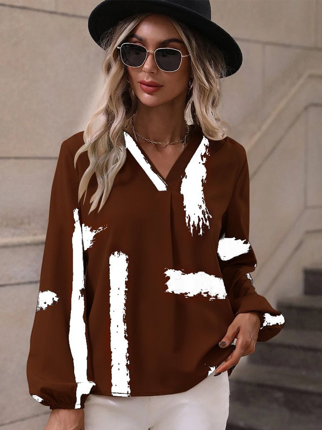 

Stylecast X Slyck Top, Brown
