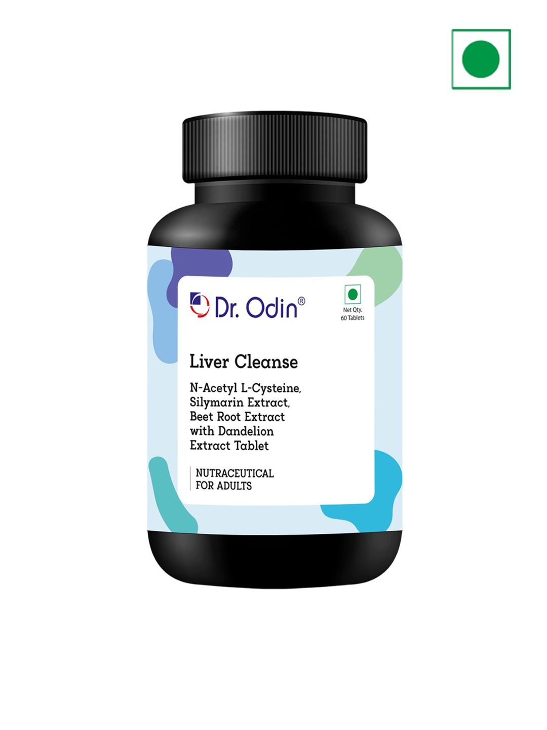 

Dr. Odin Liver Cleanse -Supports Digestive Enzyme Function & Antioxidant Protection-60Tab, Black