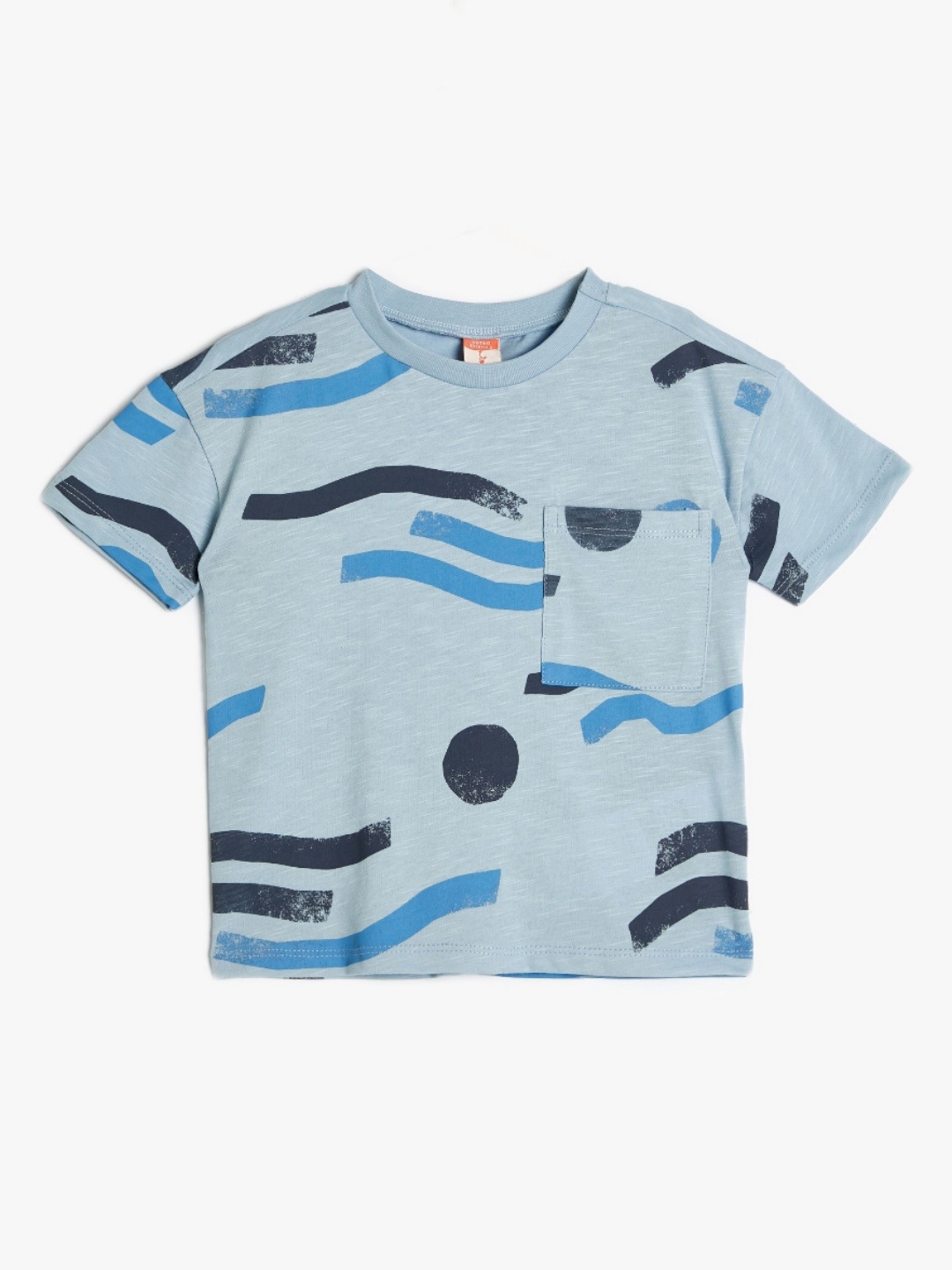 

Koton Boys Printed Pockets T-shirt, Blue