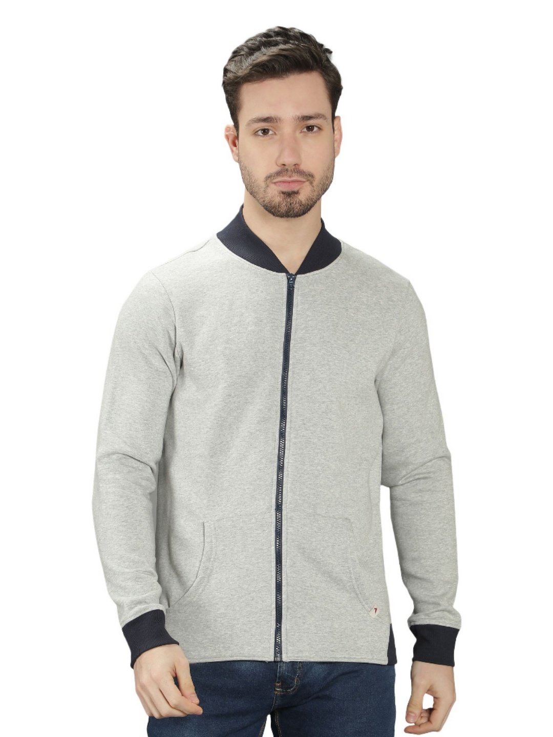 

Nimble Men Hooded Pockets T-shirt, Grey