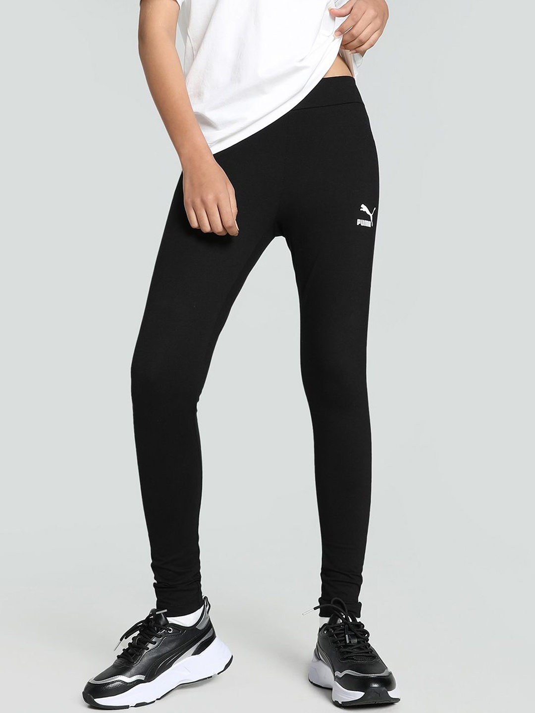 

Puma Iconic T7 Mid-Rise Women Tight Fit Tights, Black