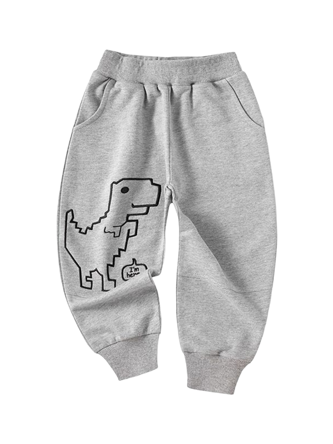 

StyleCast Kids Printed Cotton Joggers, Grey
