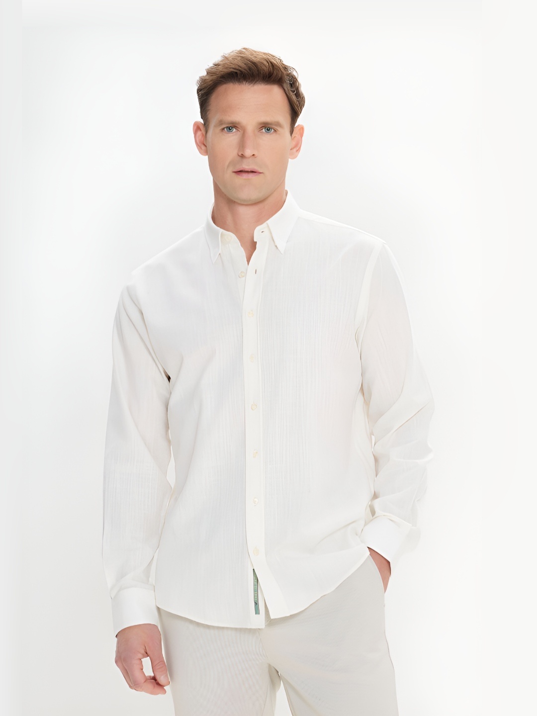 

ALTINYILDIZ CLASSICS AC Co. Men Mandarin Collar Pockets T-shirt, Na