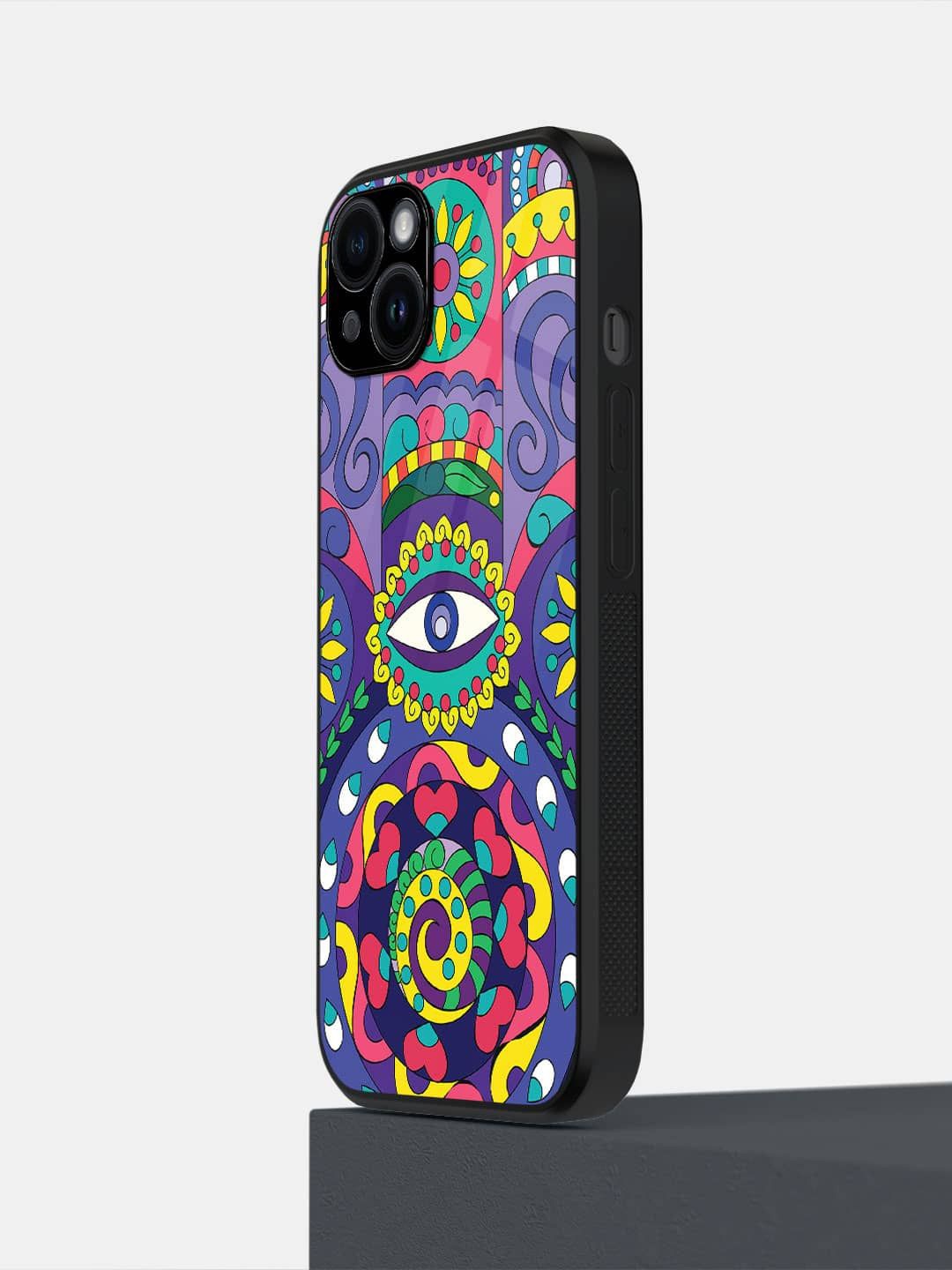 

macmerise Quirky Printed iPhone 14 Plus Back Case Mobile Accessories, Purple