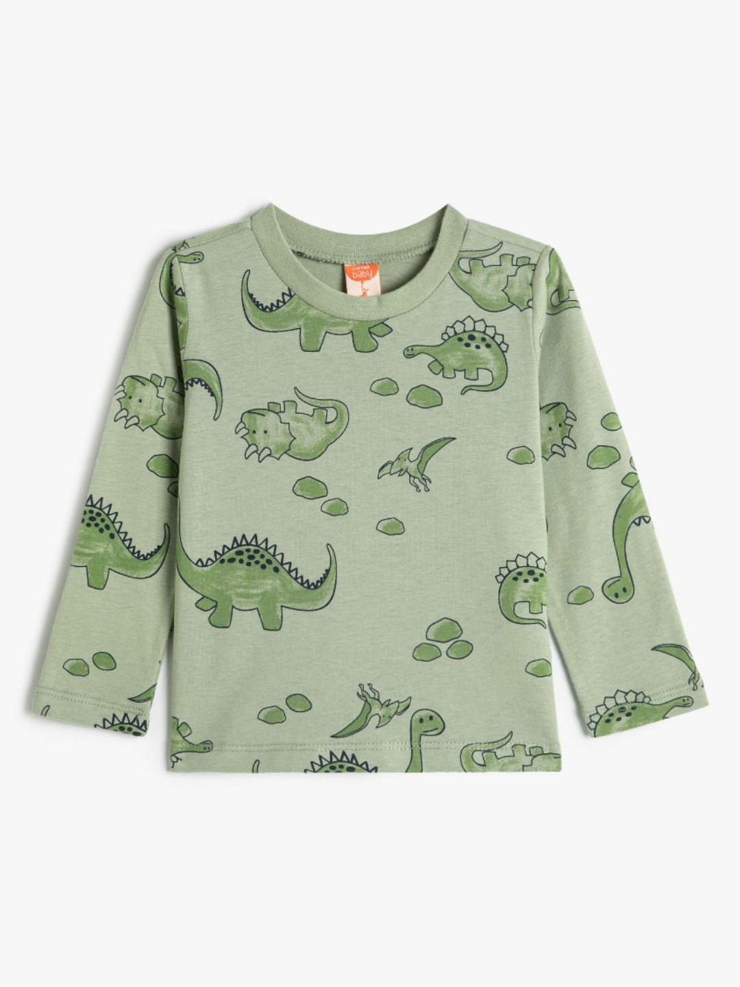 

Koton Boys Conversational Printed Round Neck Cotton T-Shirt, Green
