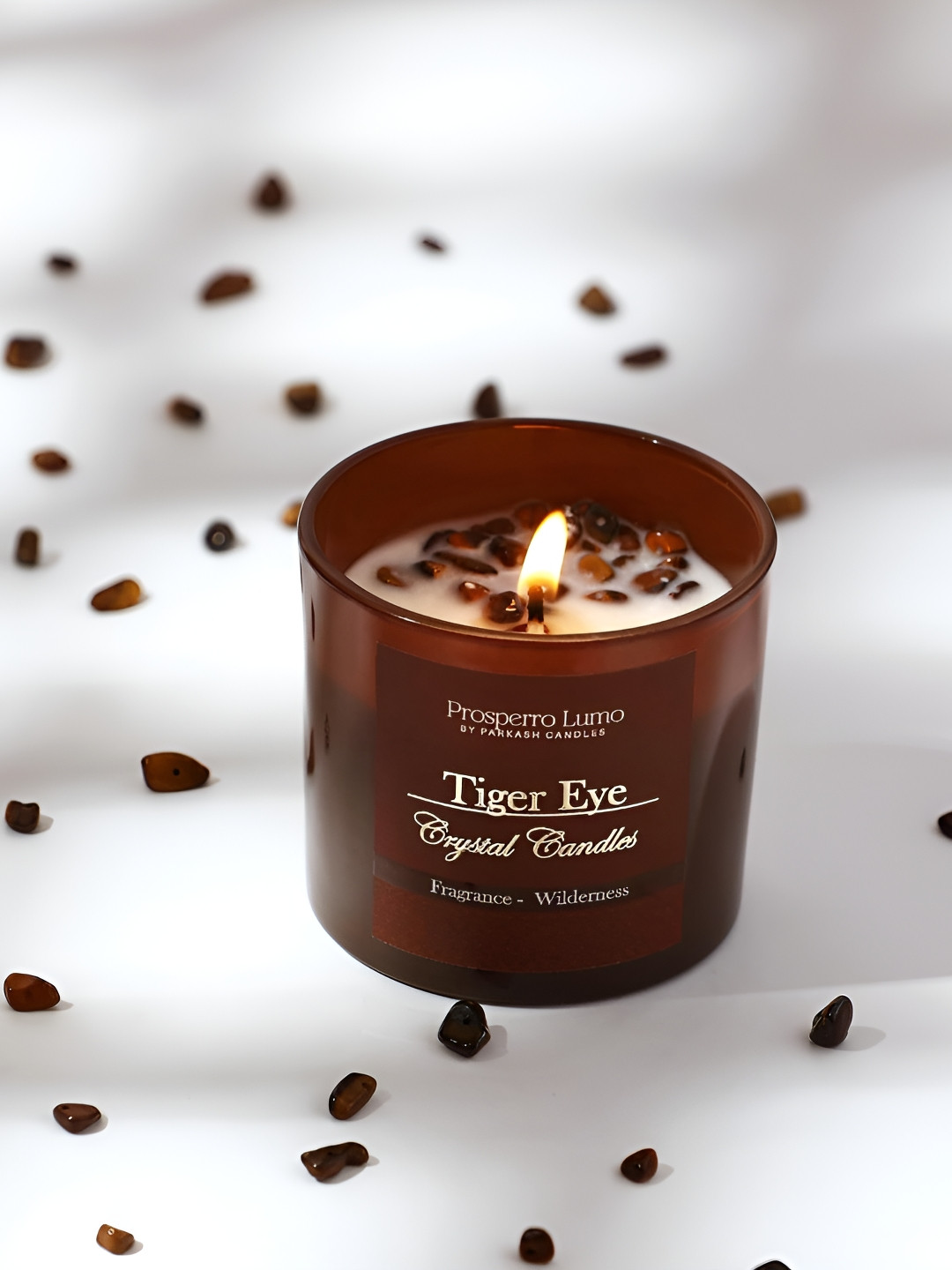 

Parkash Candles Brown Printed Scented Jar Candle