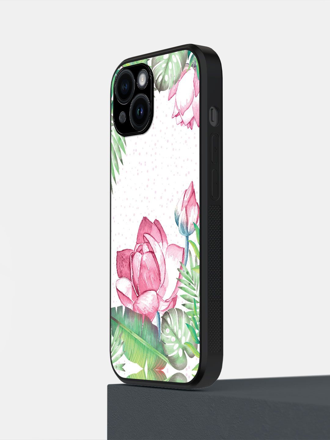 

macmerise Floral Printed iPhone 14 Back Case Mobile Accessories, White