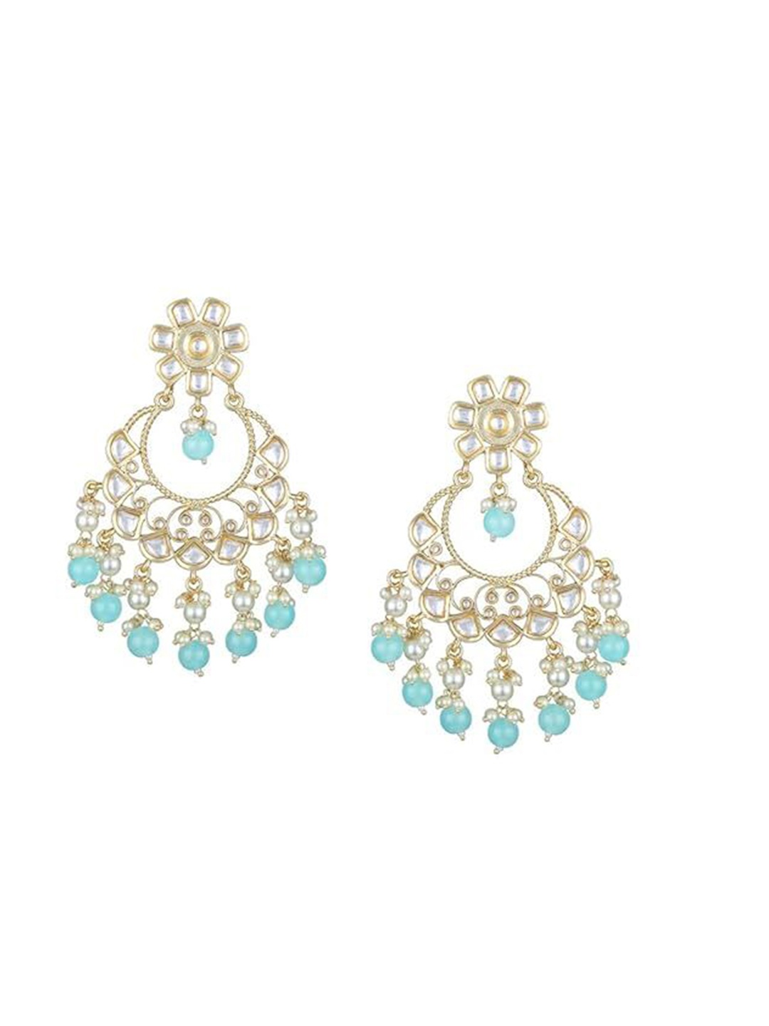 

BDIVA Contemporary Chandbalis Earrings, Gold