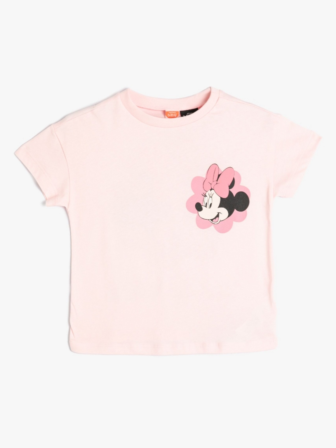 

Koton Girls Printed Pockets T-shirt, Pink