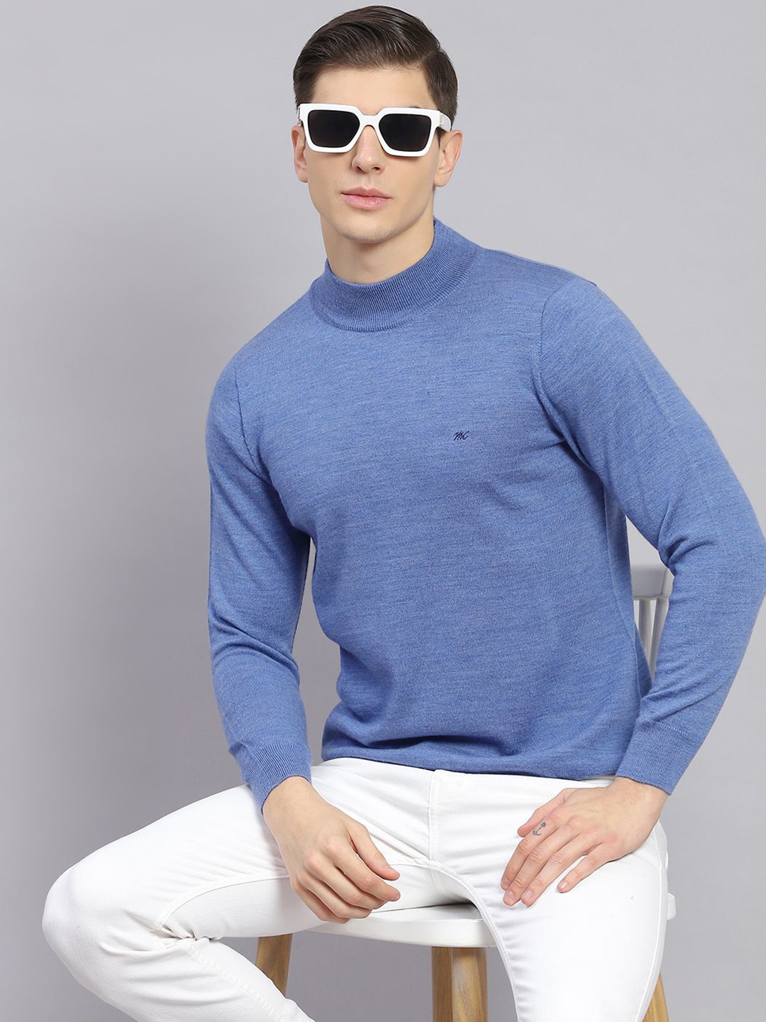 

Monte Carlo Men Woollen Pullover, Blue