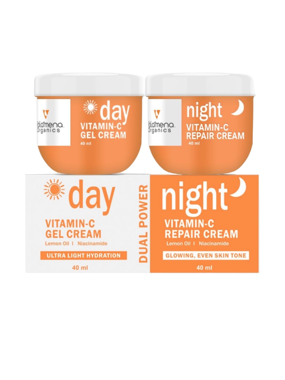 

Volamena Vitamin C Day & Night Creams Combo 40 ml Each, White